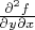 $\frac{\partial^2f}{\partial y\partial x}$