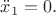 $\ddot{x}_1=0.$