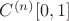 $C^{(n)}[0,1]$