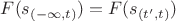 $F(s_{(-\infty, t)}) = F(s_{(t', t)})$ $F(s_{(-\infty, t)}) = F(s_{(t', t)})$