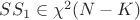 $SS_1 \in \chi^2(N-K)$