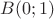 $B(0;1)$