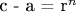 c - a = r^n