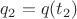 $q_2=q(t_2) $