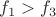 $f_1>f_3$