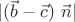 $|(\vec{b}-\vec{c})~\vec{n}|$