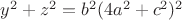 $y^2+z^2=b^2(4a^2+c^2)^2$