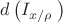 $\[d\left( {{I}_{{x}/{\rho }\;}} \right)\]$