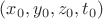 $ (x_0,y_0,z_0,t_0) $