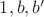 $1, b, b'$