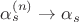 $\alpha_{s}^{(n)} \to \alpha_{s}$