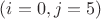 $ (i=0, j=5) $