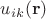 $u_{ik}(\mathbf r)$