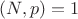 $(N,p)=1$