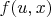 $f(u,x)$