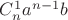 $C^1_na^{n-1}b$