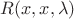 $R(x,x,\lambda)$