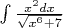 $\int \frac{x^2 dx}{\sqrt{x^6+7}}$