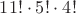 $11!\cdot 5!\cdot 4!$