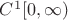 $C^1[0,\infty)$