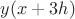 $y(x+3h)$
