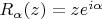 $R_\alpha (z)=ze^{i\alpha}$