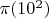 $\pi(10^2)$