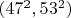 $(47^2, 53^2)$
