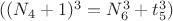 $( (N_4+1)^3=N_6^3+t_5^3 )$