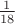 $\frac {1}{18}$