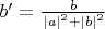 $b'=\frac{b}_{\left|a\right|^2+\left|b\right|^2}$