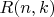 $R(n, k)$