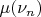 $\mu(\nu_n)$