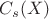 $C_s(X)$