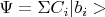 $\Psi=\Sigma C_i|b_i>$