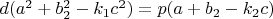 $d(a^2+b_2^2-k_1c^2)=p(a+b_2-k_2c)$