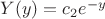 $Y(y)=c_2e^{-y}$
