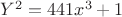 $Y^2=441{x^3}+1$