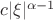 $c|\xi|^{\alpha-1}$