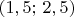 $(1,5;\,2,5)$
