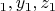 $ х_1, y_1, z_1$