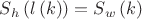 ${S_h}\left( {l\left( k \right)} \right) = {S_w}\left( k \right)$