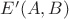 $E'(A,B)$