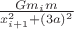$\frac{Gm_im}{x_{i+1}^2+(3a)^2}$