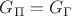 $G_{\Pi}=G_{\Gamma}$