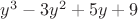 $y^3-3y^2+5y+9$