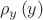 \[
{\rho _y \left( y \right)}
\]