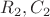 $R_2, C_2$