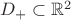 $D_+ \subset \mathbb{R}^2$
