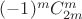 $(-1)^mC_{2m}^{m}$